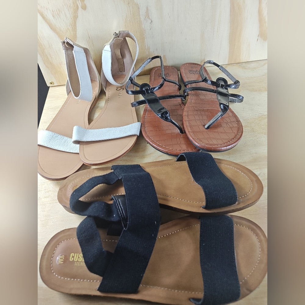 3 Pairs Yosi Samra Ankle Flat Cushionaire Memory Foam Flat Faded Glory Flats 10
